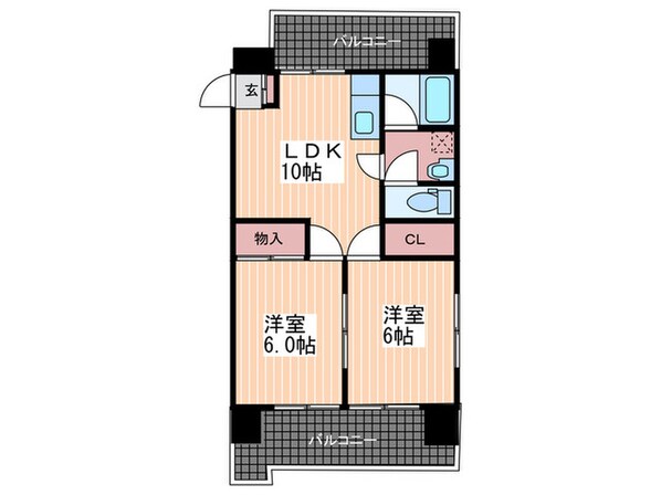 第２川本ビルの物件間取画像